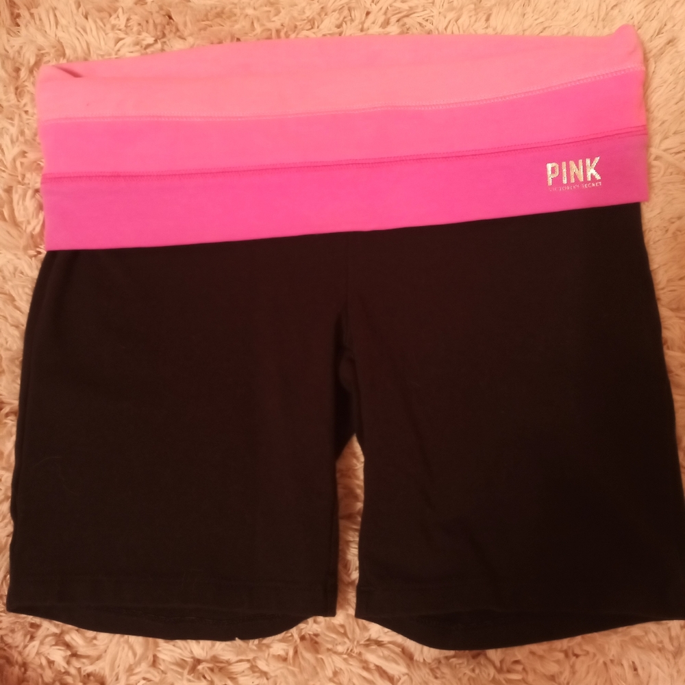 Juniors/Womens XS PINK Yoga Shorts
